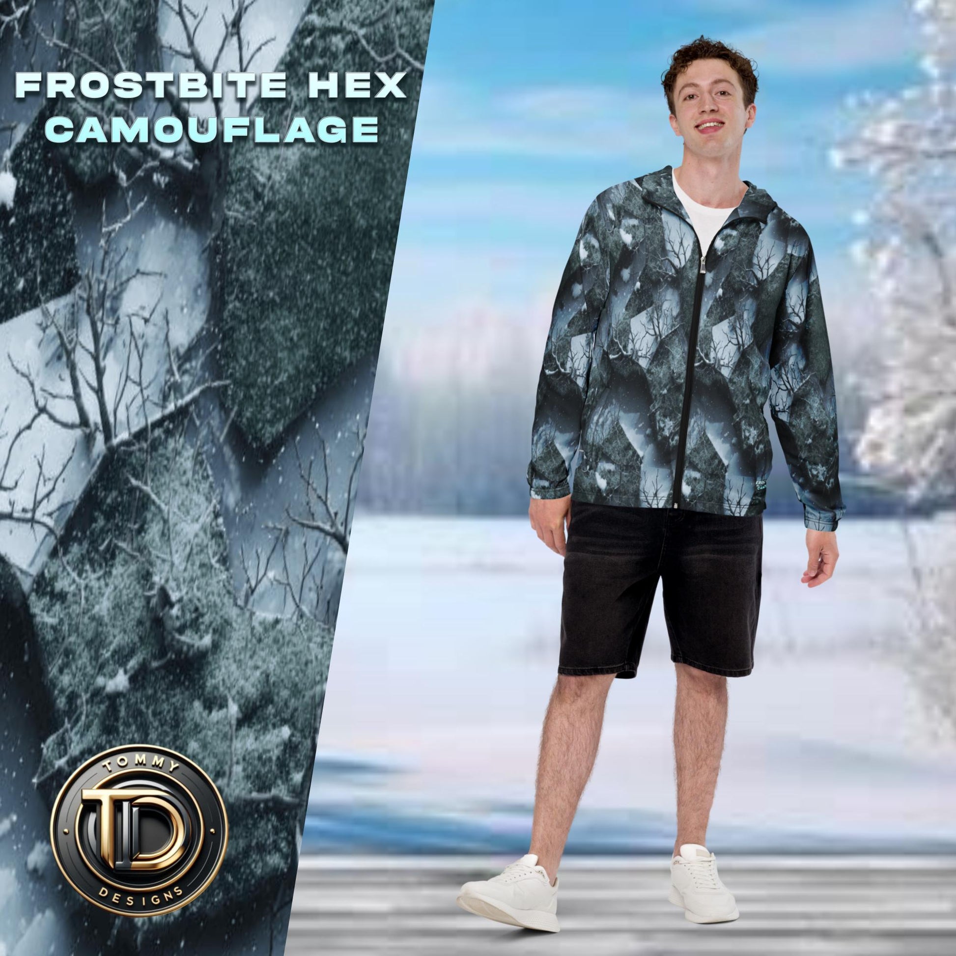  - Frostbite Hex Men’s Windbreaker | Lightweight & Winter-Ready -  - Frostbite Hex Men’s Windbreaker | Lightweight & Winter-Ready -  - Product mockup - #tag1# - #tag2# - #tag1# - #tag2# - #tag1#