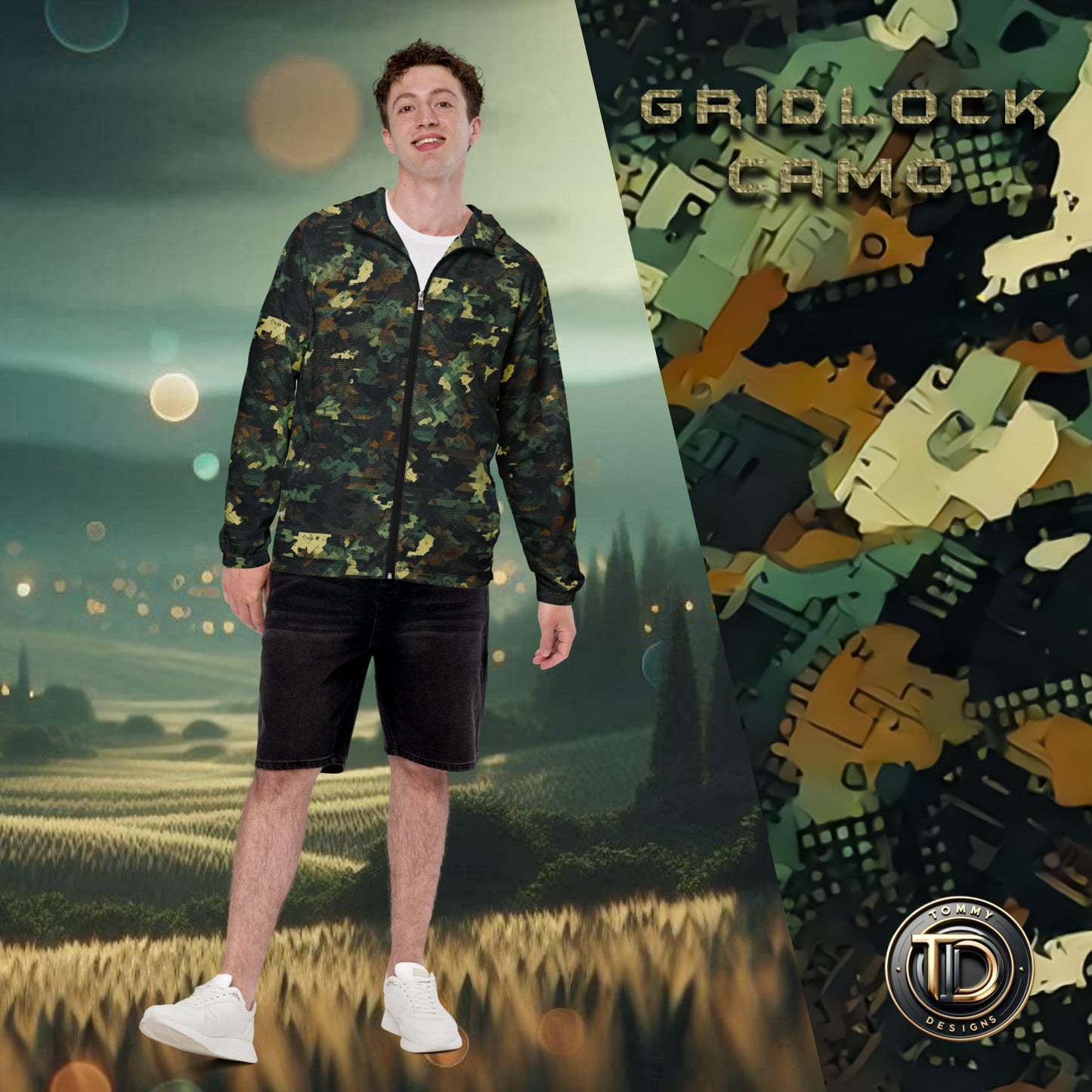  - Gridlock Digital Camouflage Men’s Windbreaker | Lightweight & Versatile -  - Gridlock Digital Camouflage Men’s Windbreaker | Lightweight & Versatile -  - Product mockup - #tag1# - #tag2# - #tag1# - #tag2# - #tag1#