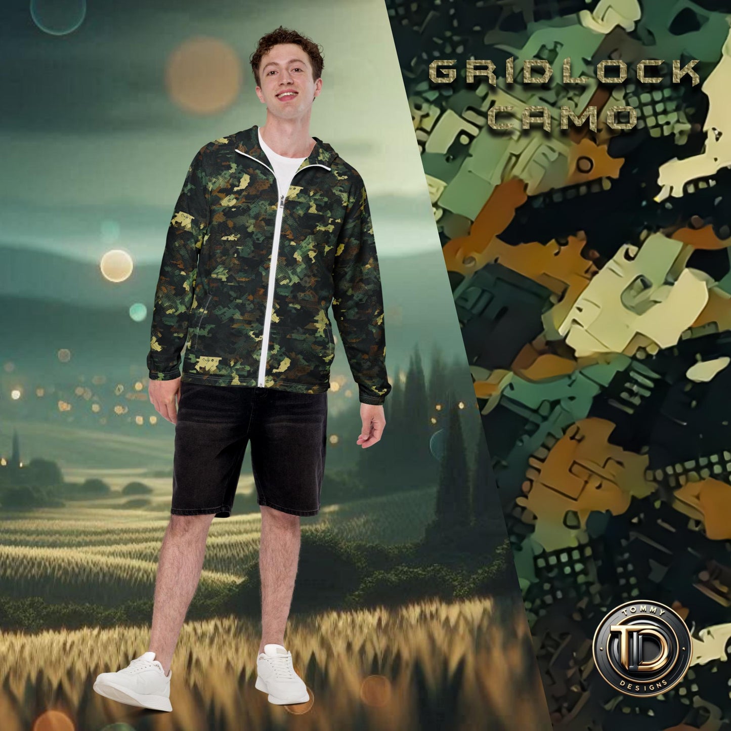  - Gridlock Digital Camouflage Men’s Windbreaker | Lightweight & Versatile -  - Gridlock Digital Camouflage Men’s Windbreaker | Lightweight & Versatile -  - Product mockup - #tag1# - #tag2# - #tag1# - #tag2# - #tag1#